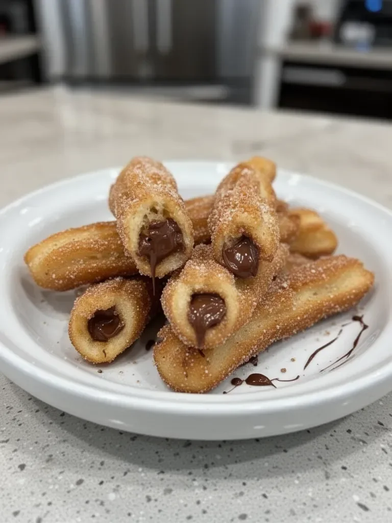 Homemade Churro Bites with Nutella