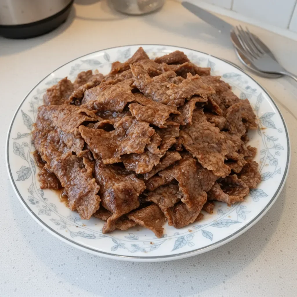 Homemade doner kebab on a plate with fresh vegetables and sauce