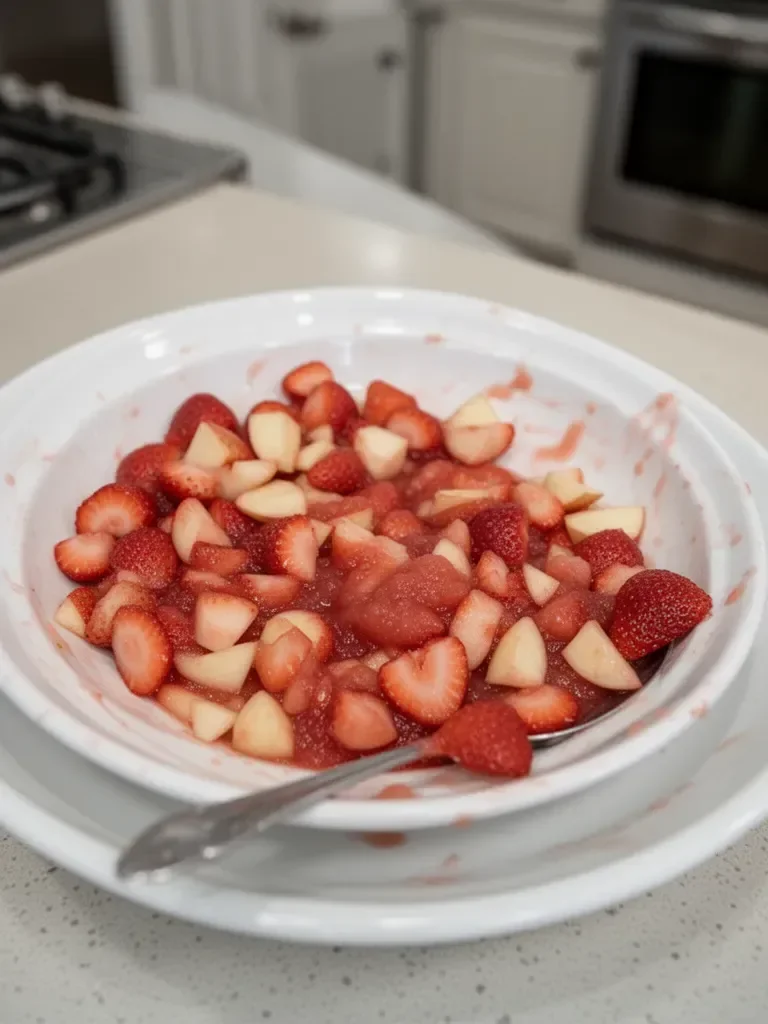Homemade Strawberry Applesauce