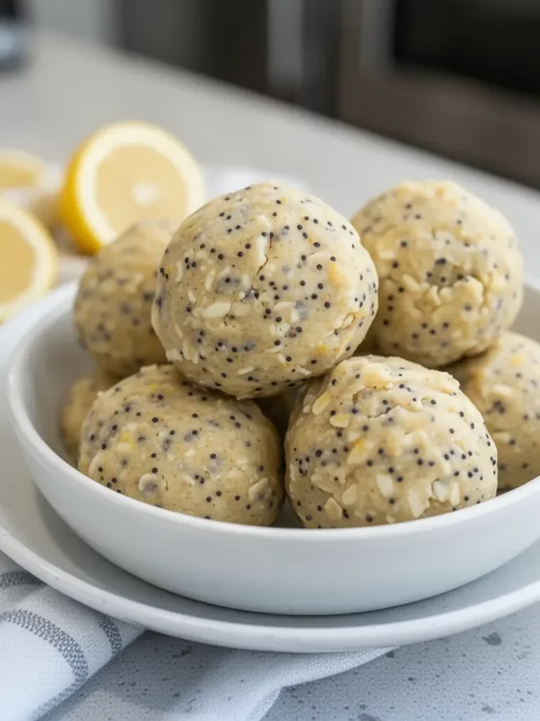 Lemon Poppyseed Protein Balls