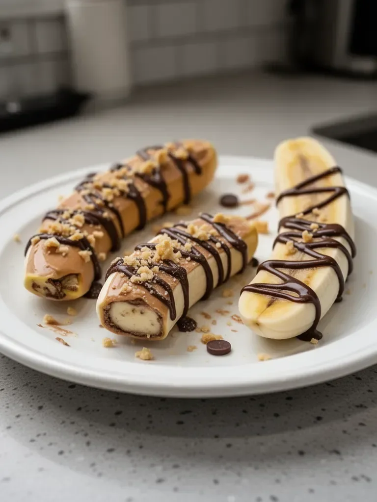 Low Calorie Frozen Banana Snickers