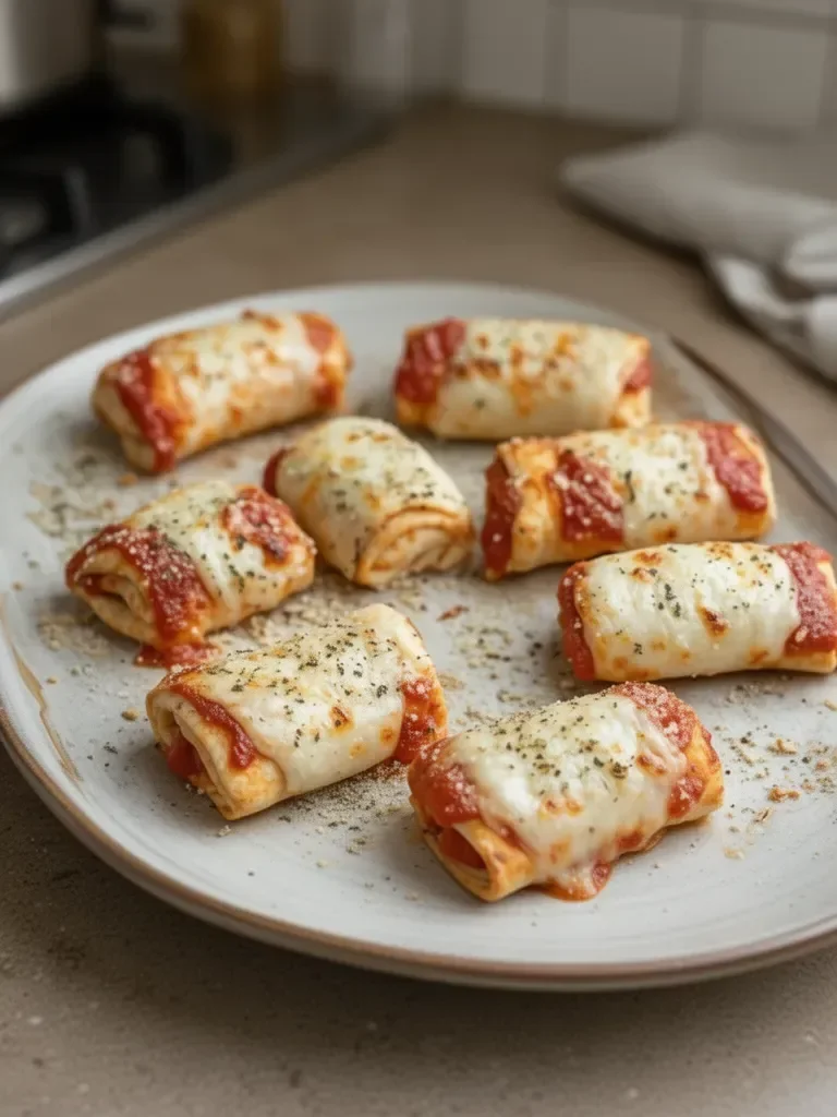 Low-Calorie Pizza Rolls (3-Ingredient Hack!)