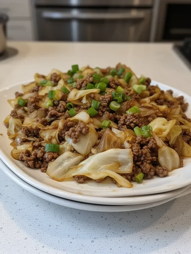 Low-Carb Beef and Cabbage Stir-Fry