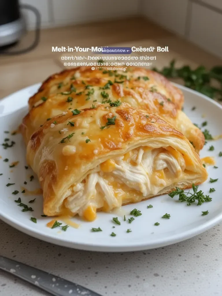 Melt-in-Your-Mouth Cheesy Chicken Crescent Roll