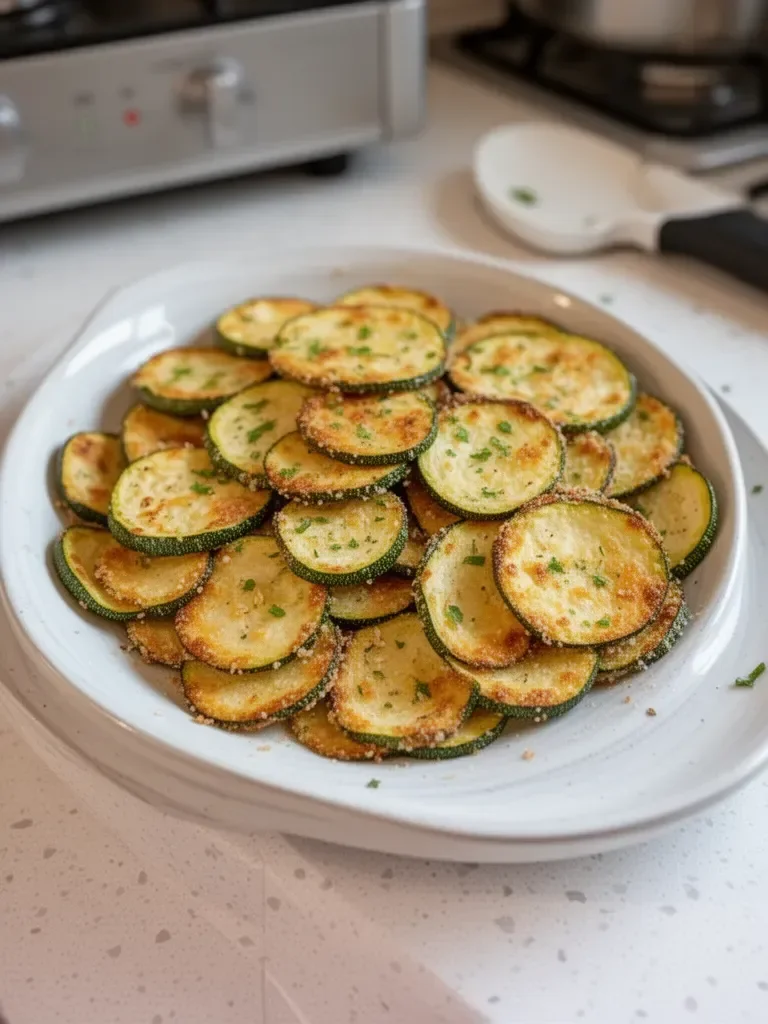 Oven-Baked Zucchini Chips