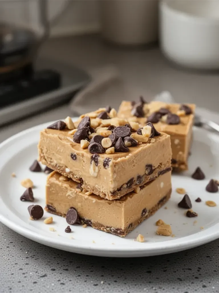 Peanut Butter Frozen Yogurt Bars