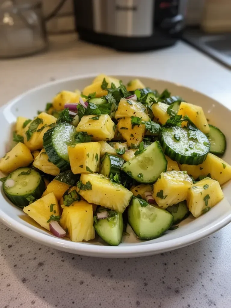 Pineapple Cucumber Salad
