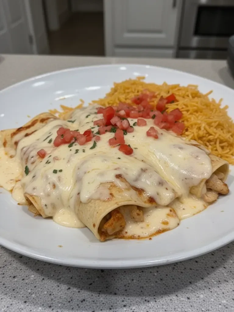 Queso Chicken Enchiladas for a Quick and Cheesy Dinner Delight
