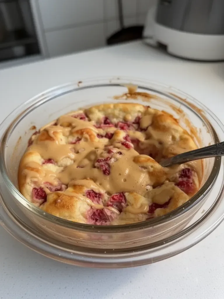 Single Serving Fluffy Baked Protein Pancake Bowls