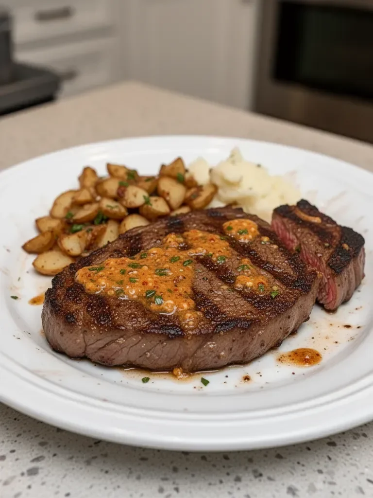 Sizzling Cowboy Butter Steak Recipe