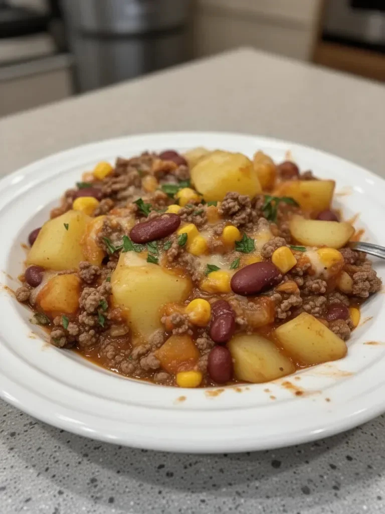 Slow Cooker Cowboy Casserole