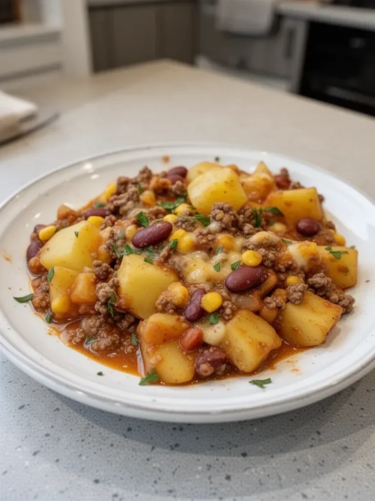 Slow Cooker Cowboy Casserole