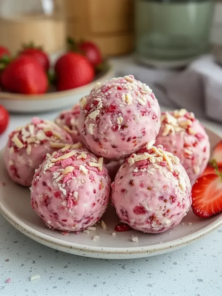 Strawberry Cheesecake Protein Balls – A Guilt-Free, High-Protein Treat