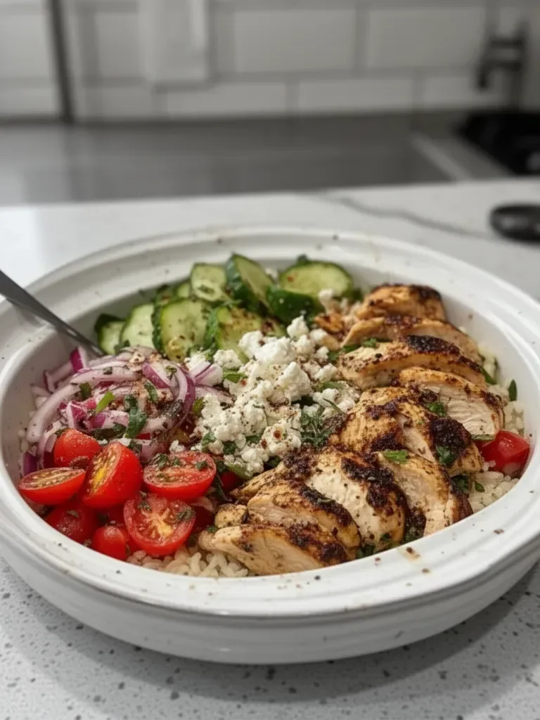 Healthy Greek Chicken Bowls