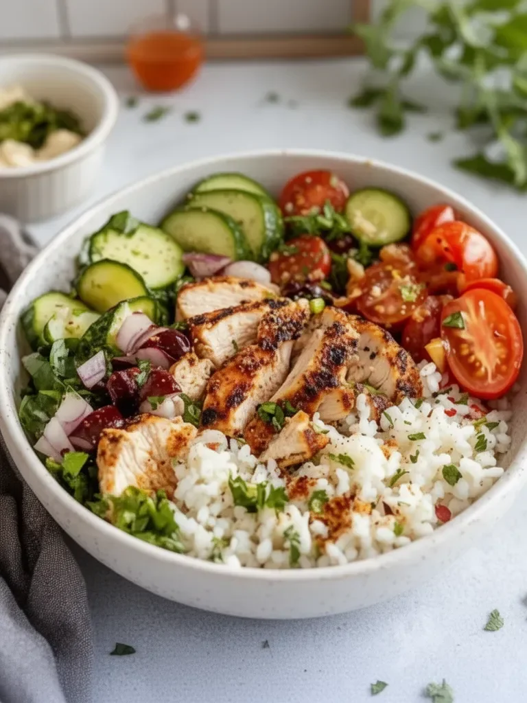 Healthy Greek Chicken Bowls