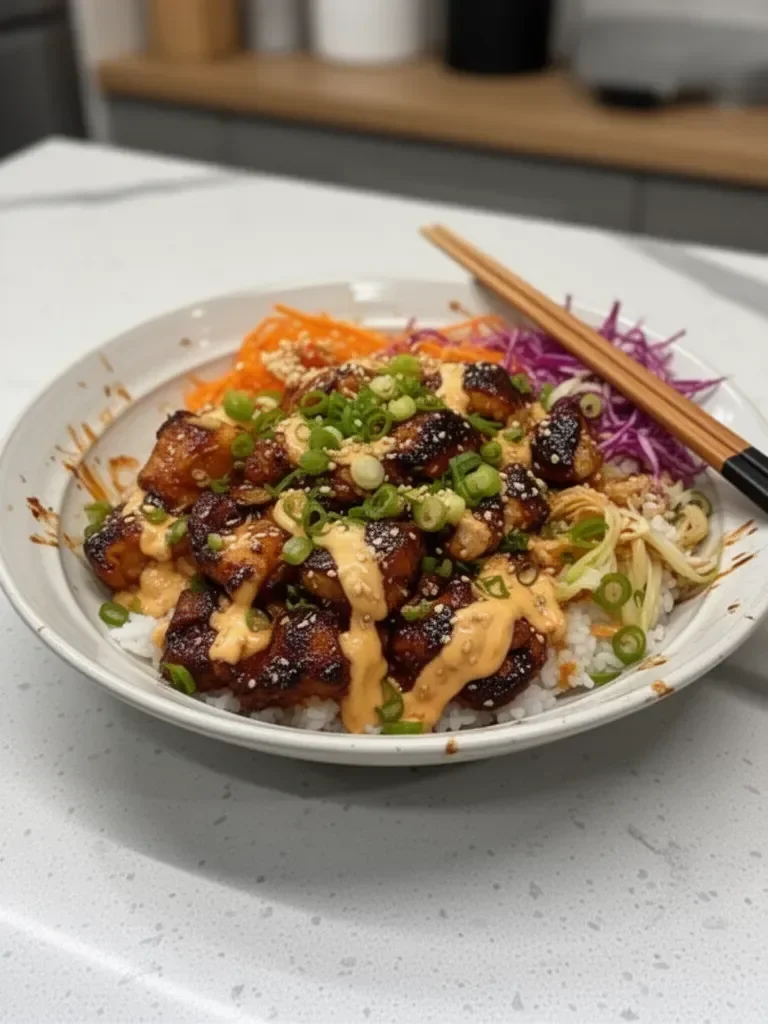 Korean BBQ Chicken Bowls (Easy Weeknight Recipe!)