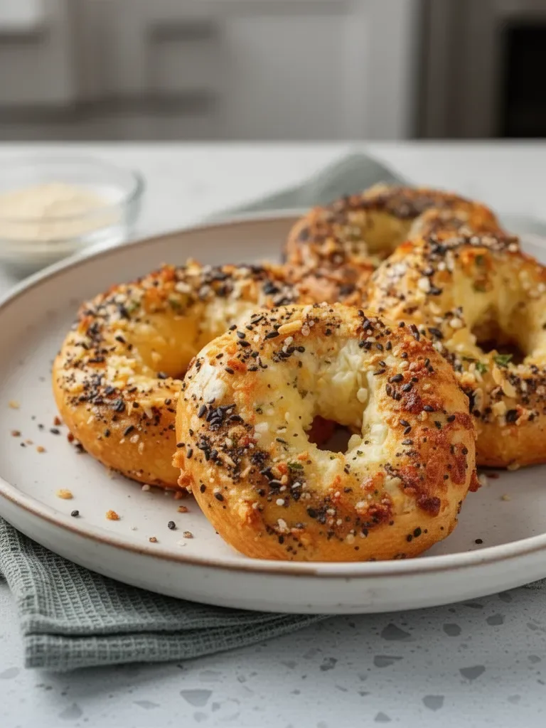 2-Ingredient Keto Cottage Cheese Bagels