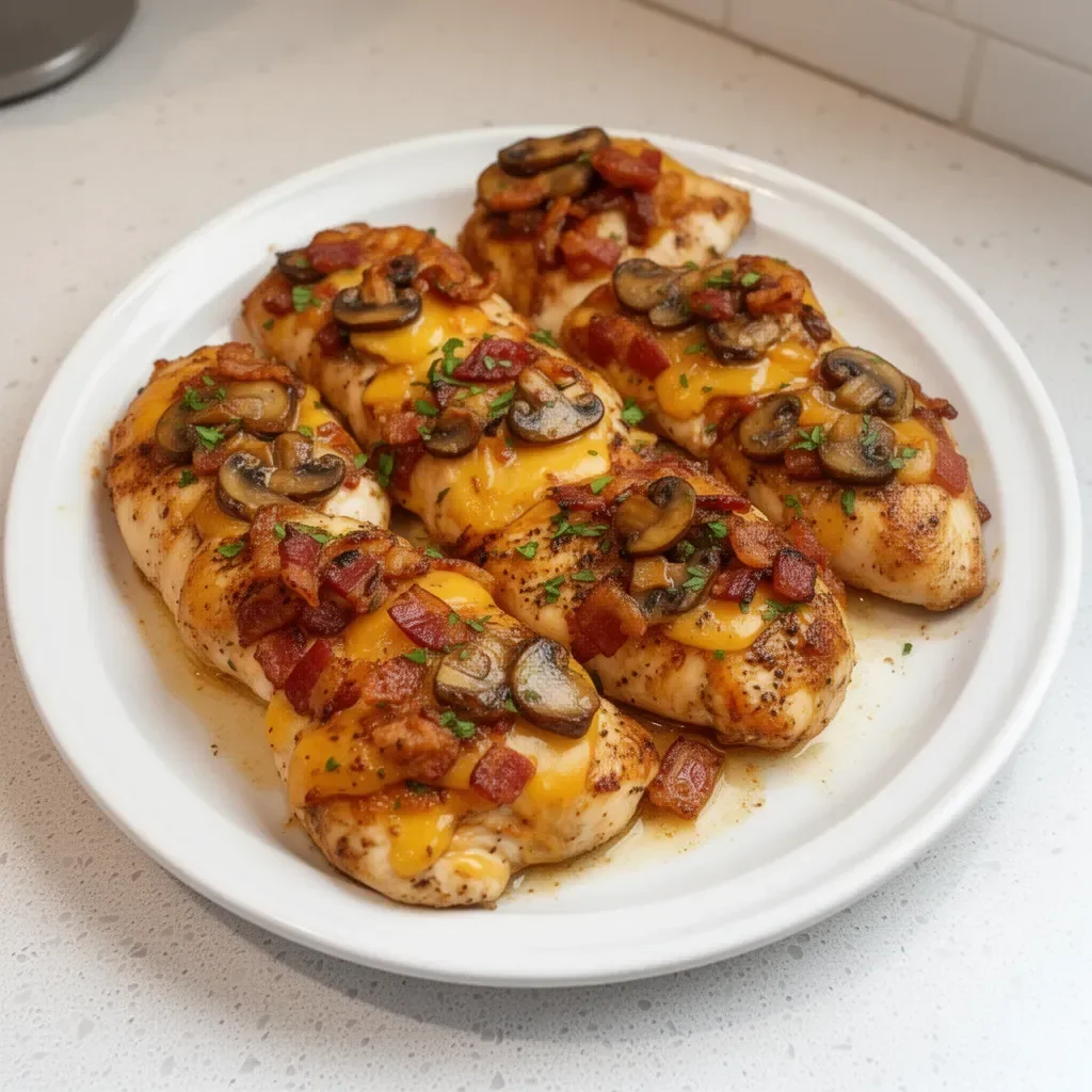Delicious homemade Alice Springs Chicken inspired by Outback Steakhouse