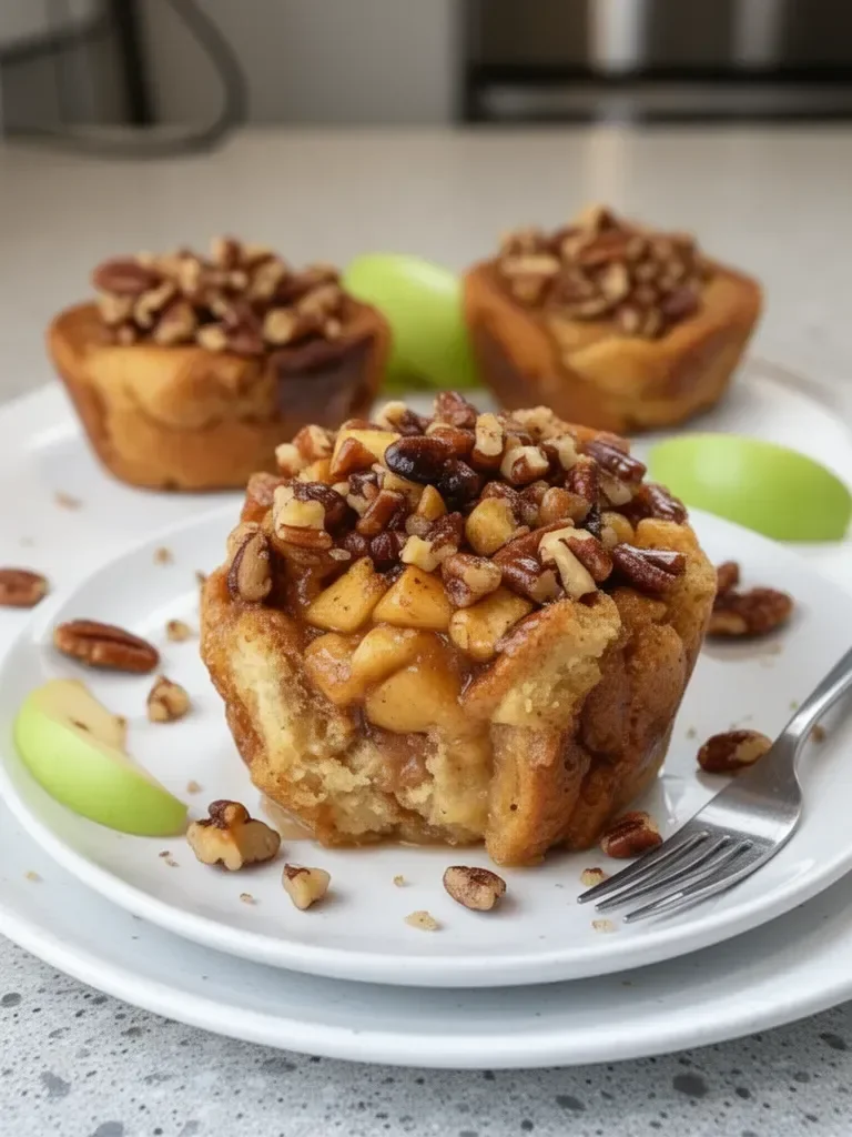Apple Pecan French Toast Cups