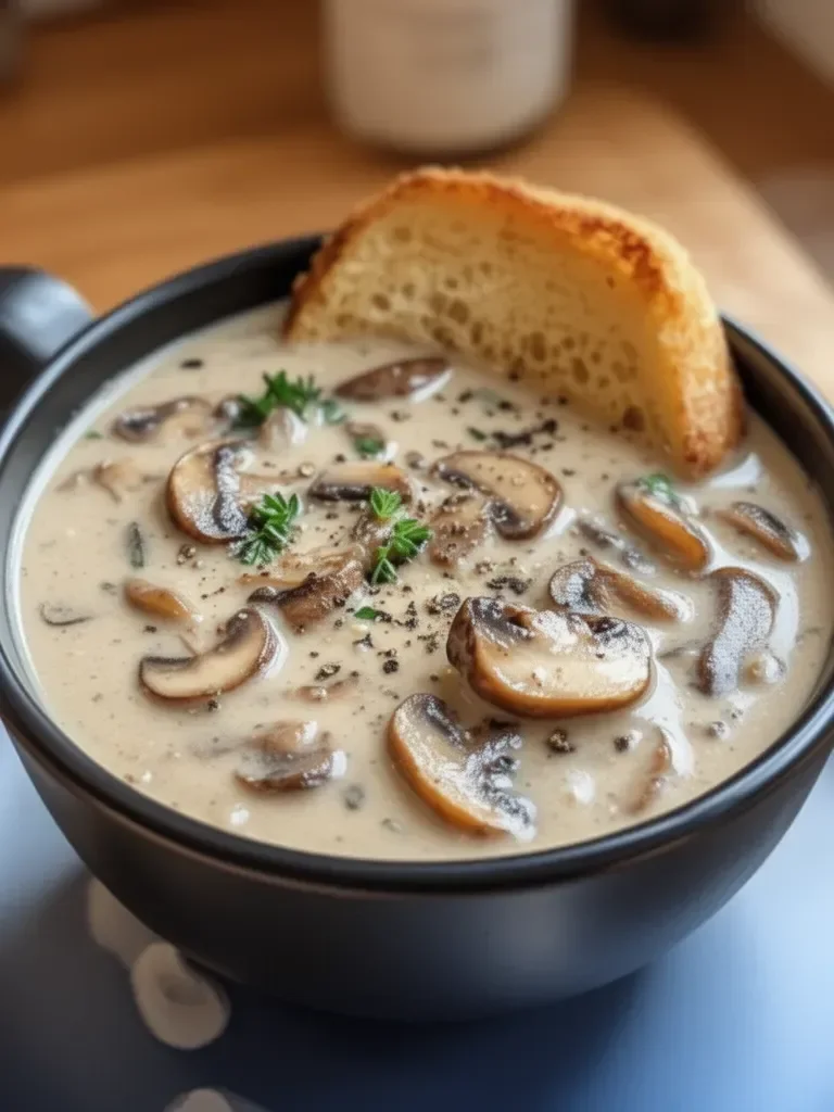 Best Creamy Mushroom Soup Ever! So Easy & Comforting