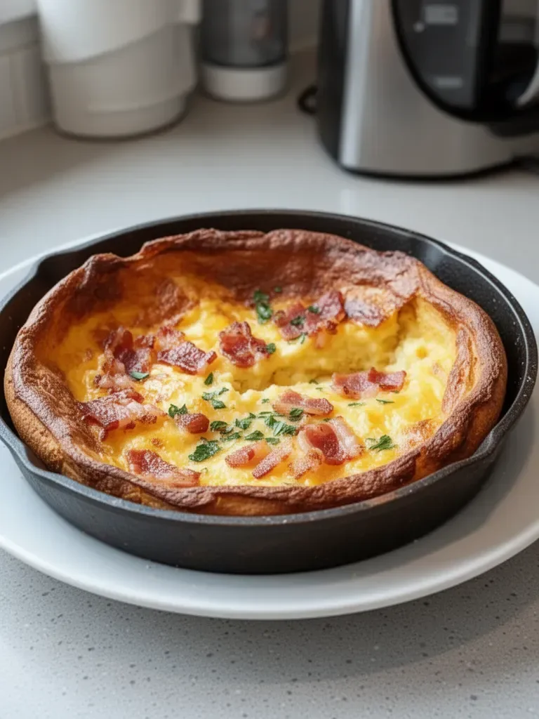 Cheddar Bacon Dutch Baby: Your New Breakfast Obsession