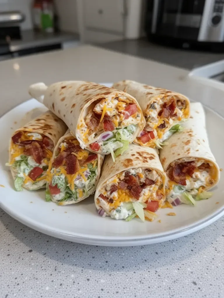 Cheesy Bacon Ranch Wraps