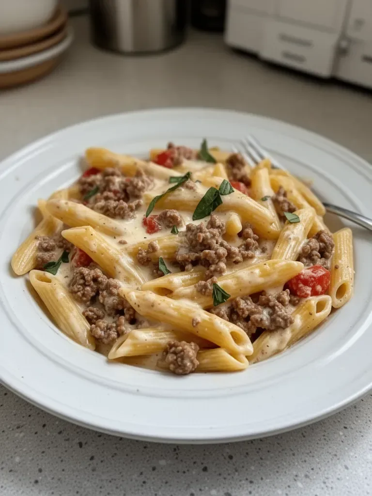 Creamy Rotel Pasta with Ground Beef for Cozy Weeknight Dinners