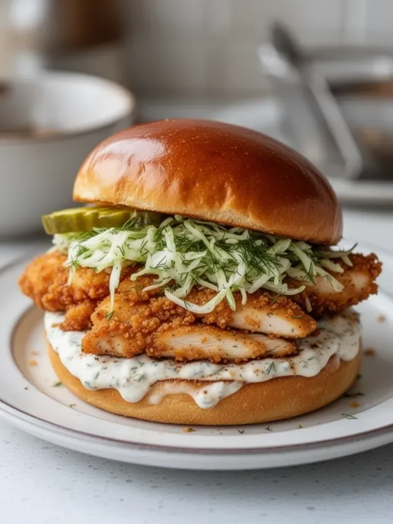 Crispy Dill Chicken Sandwich Recipe