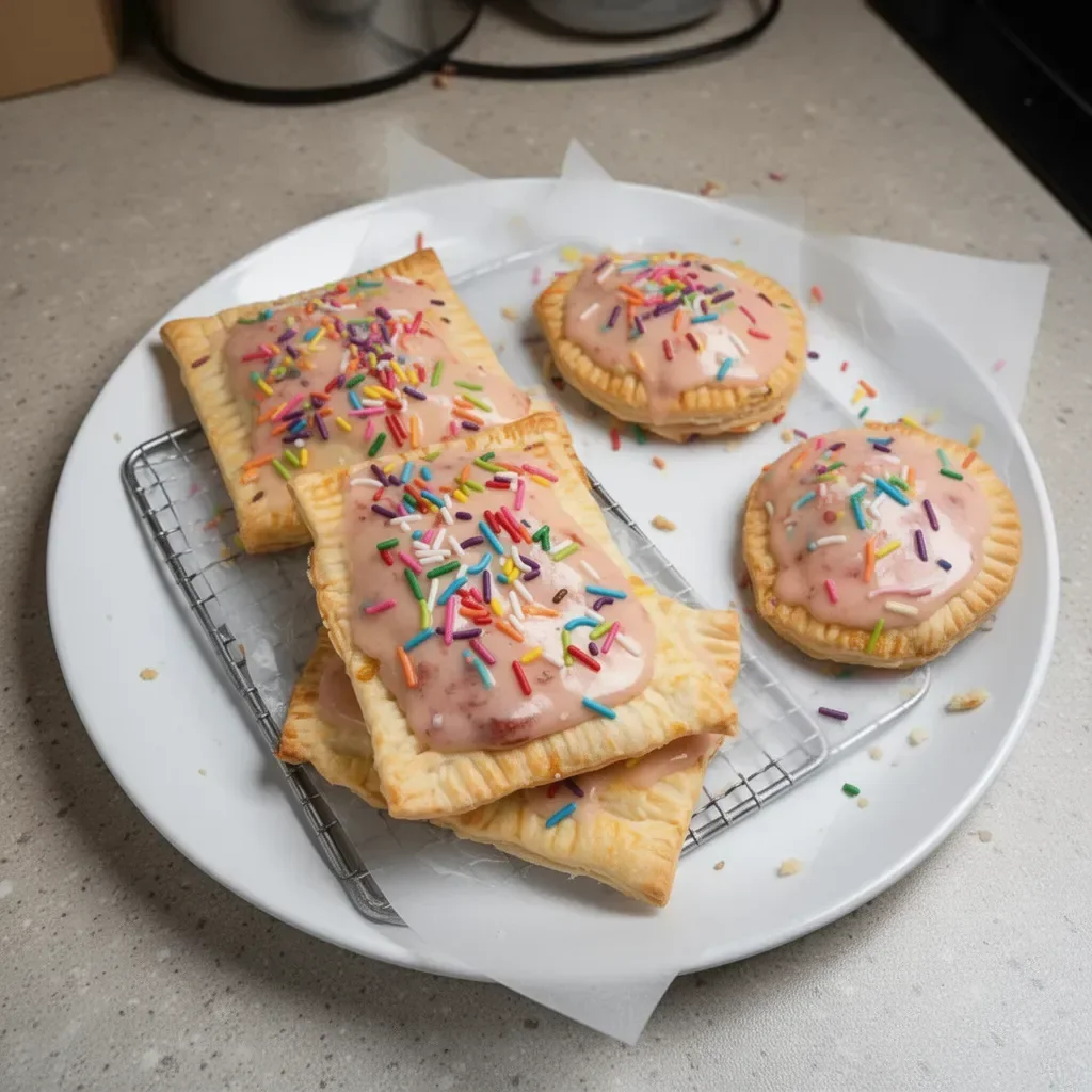 Easy homemade pop tarts made with pie crust filled with fruit jam