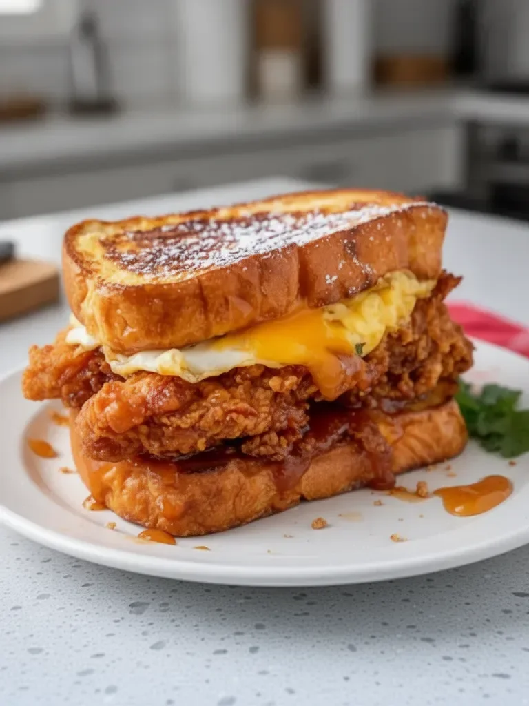 French Toast Fried Chicken Sandwich
