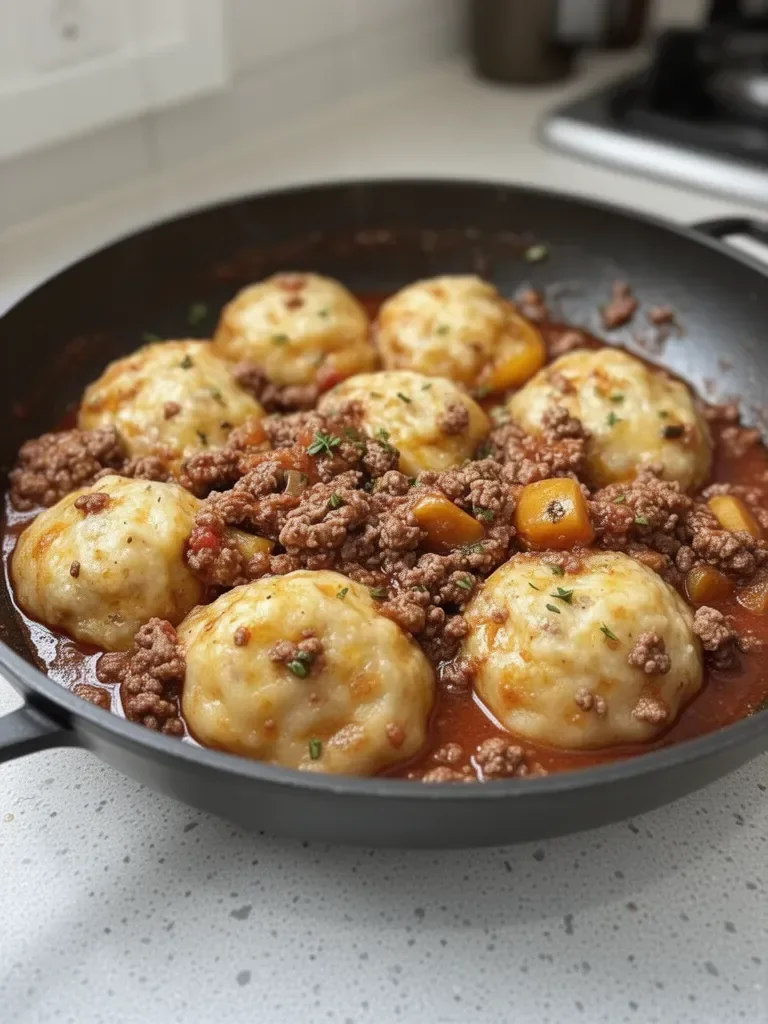 Ground Beef and Dumplings