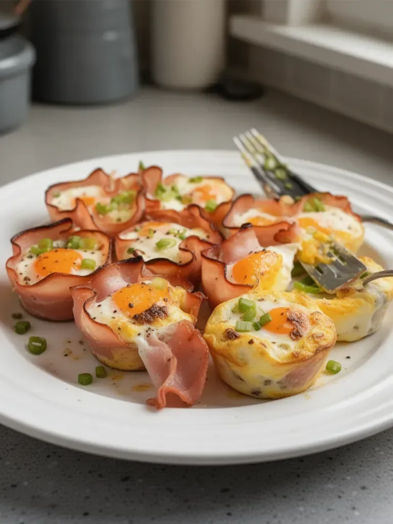 Ham and Cheese Egg Cups