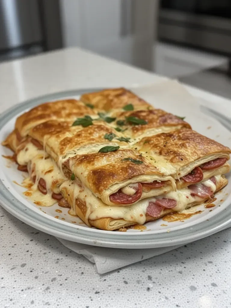 Italian Crescent Roll Sandwich Bake - Easy Party Favorite