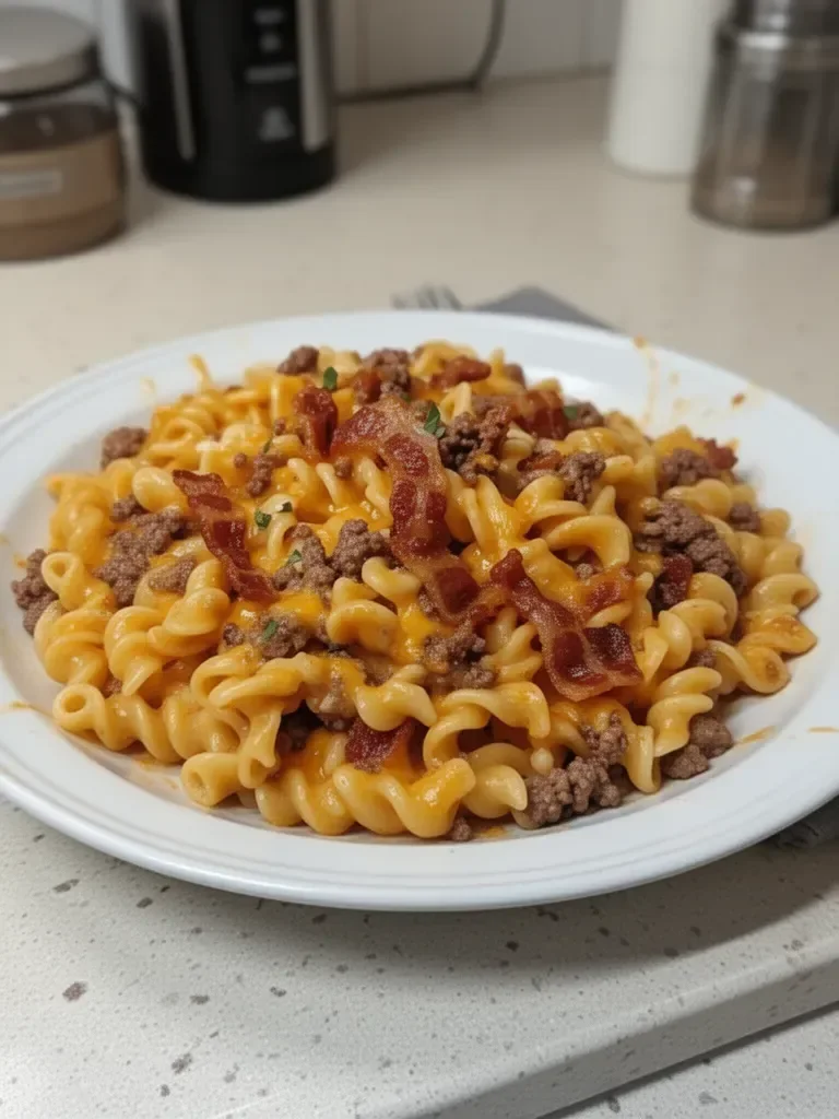 Loaded Bacon Cheeseburger Pasta You'll Crave Again and Again