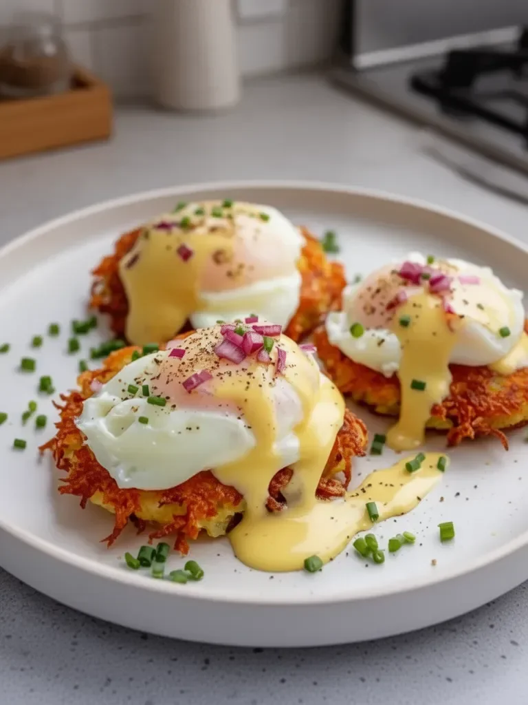 Mouthwatering Latke Eggs Benedict