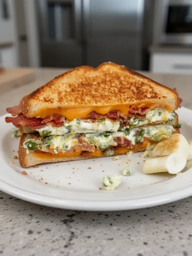 Roasted Jalapeno Popper Grilled Cheese