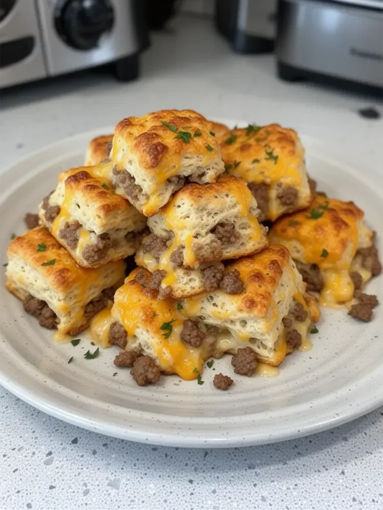 Sausage, Cheese & Butter Swim Biscuits – Ultimate Biscuit Breakfast
