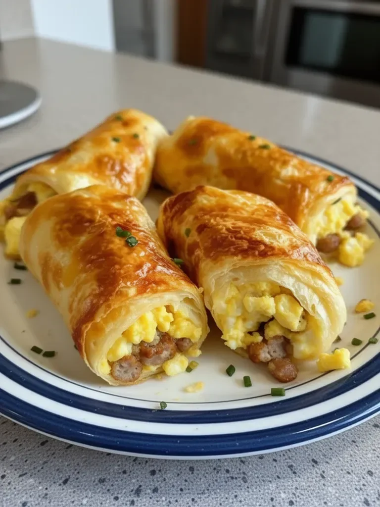 Sausage, Egg, and Cheese Breakfast Roll-Ups