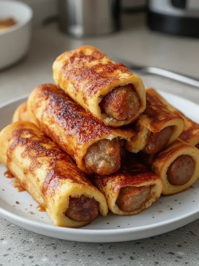 Sausage French Toast Roll-Ups