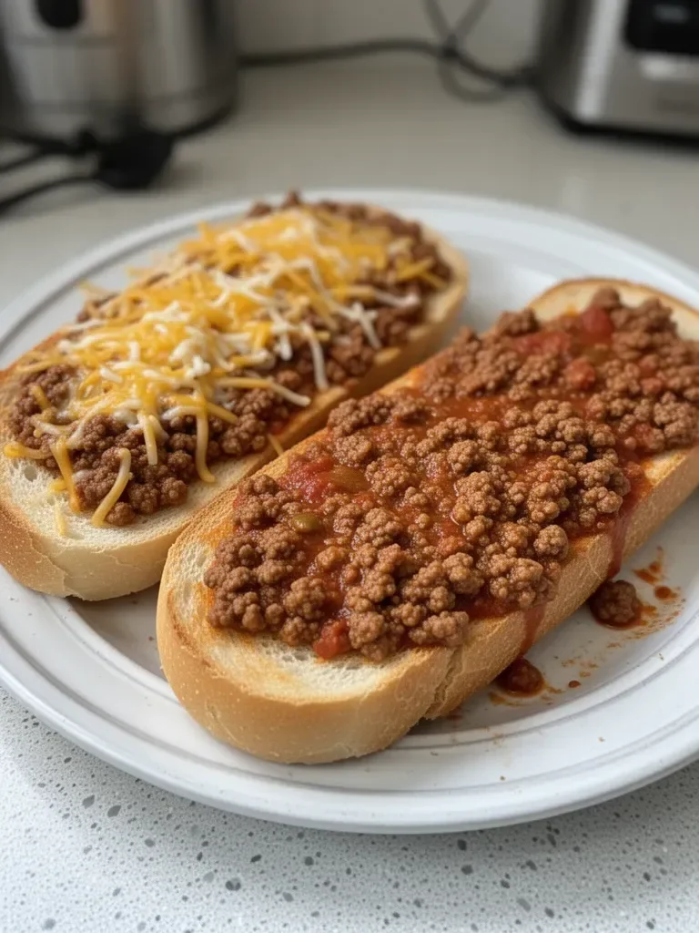 Sloppy Joe French Bread Slices