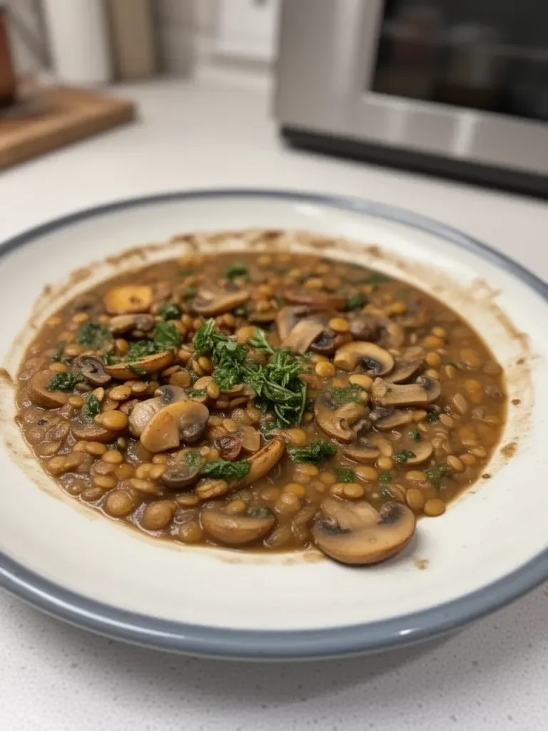 Vegan Lentil Mushroom Stew