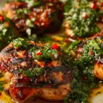 Grilled Chicken Thighs with Chimichurri