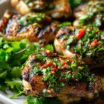 Grilled Chicken Thighs with Chimichurri
