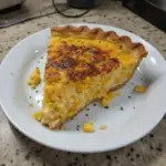 Cheddar Sweet Corn Pie, a savory dish with cheese and corn