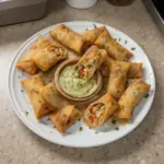 Delicious Chili's Southwest Eggrolls served with dipping sauce