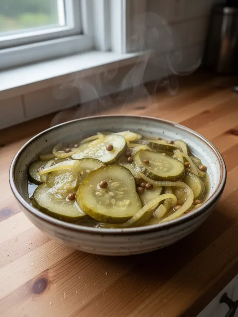 Overnight Bread and Butter Pickles